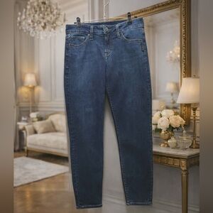 Silver Jeans 27 x 25 Women's Ankle Jeans in Deep Blue